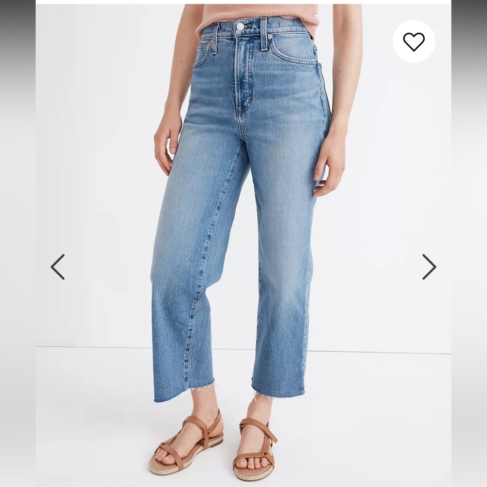 Madewell The Petite Perfect Vintage Wide-Leg Crop Jean Catlin Wash NG799 25 25P